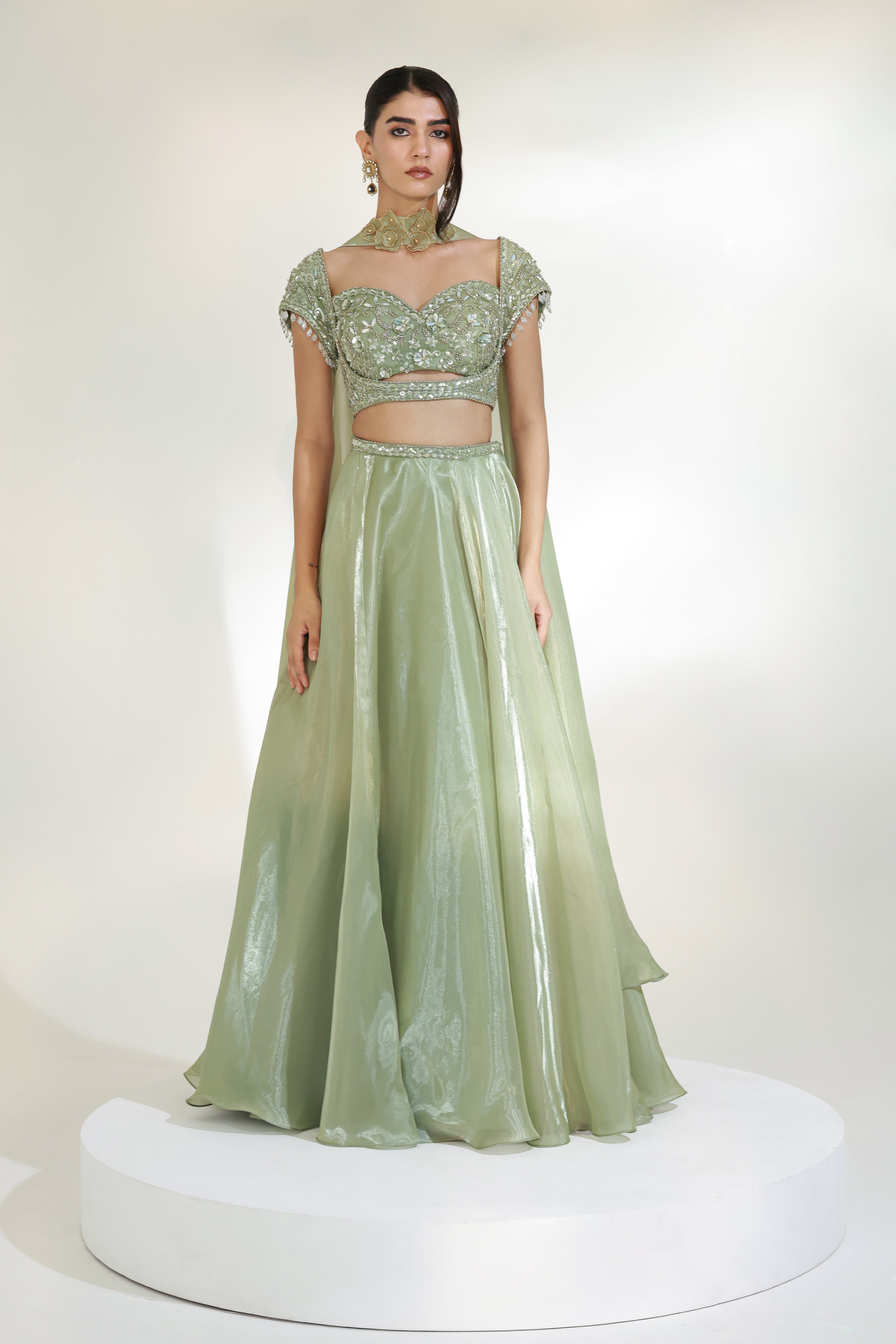 SAGE LUXE LEHENGA SET